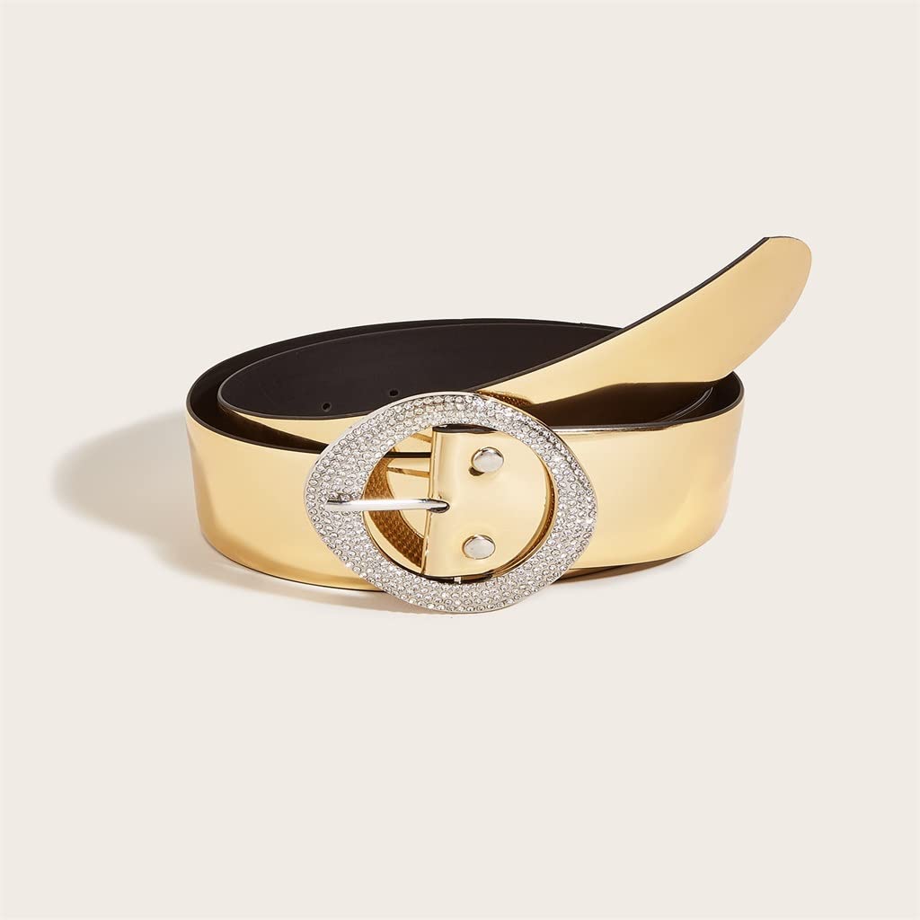 Amazon.co.jp: LLLY レディースゴールドベルトドレスシャツスーツ装飾